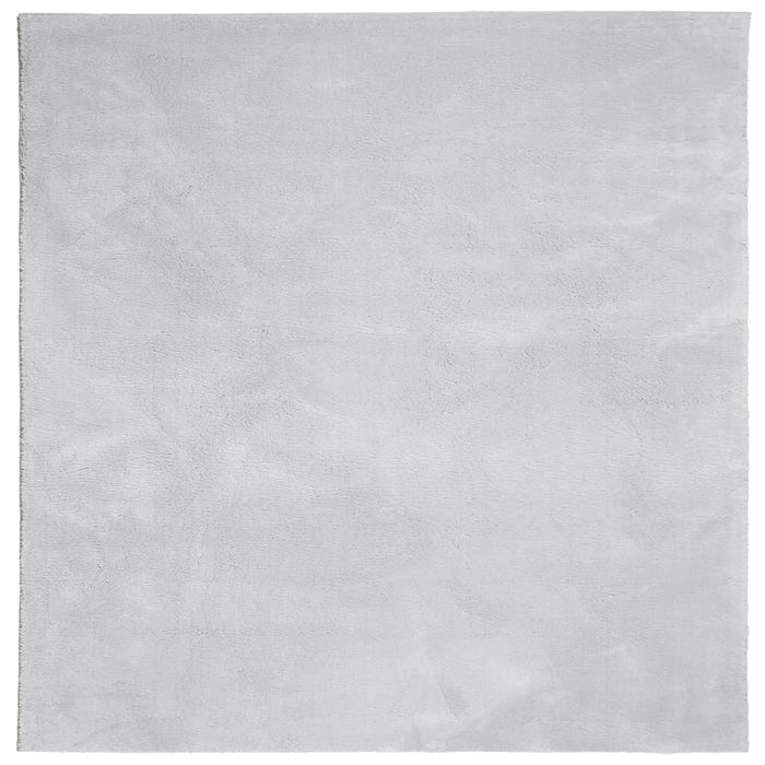 Covor HUARTE, fir scurt, moale și lavabil, gri, 160x160 cm - WALTI WALTI