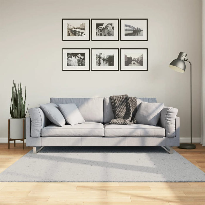 Covor HUARTE, fir scurt, moale și lavabil, gri, 160x160 cm - WALTI WALTI