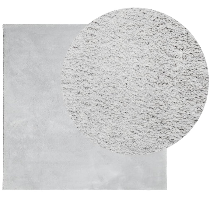 Covor HUARTE, fir scurt, moale și lavabil, gri, 200x200 cm - WALTI WALTI