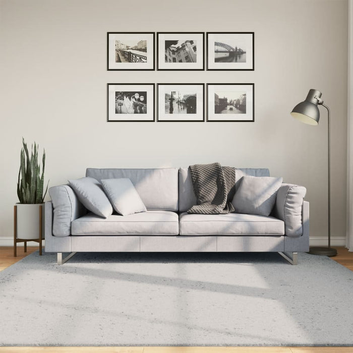 Covor HUARTE, fir scurt, moale și lavabil, gri, 200x200 cm - WALTI WALTI