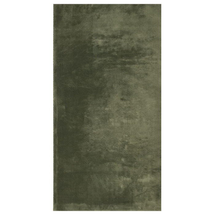Covor HUARTE, fir scurt, moale și lavabil verde pădure 80x150cm - WALTI WALTI