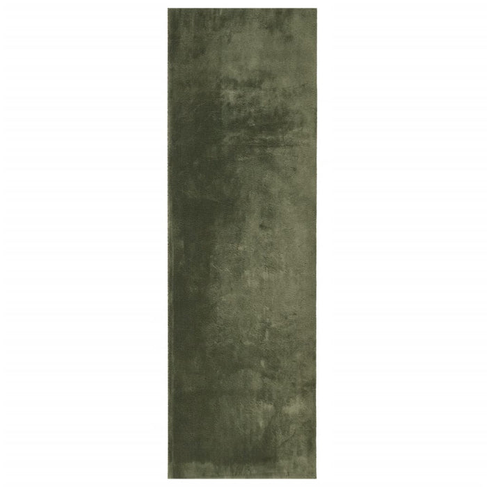Covor HUARTE, fir scurt, moale și lavabil verde pădure 80x250cm - WALTI WALTI