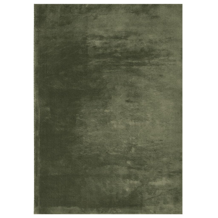 Covor HUARTE, fir scurt moale și lavabil verde pădure 120x170cm WALTI