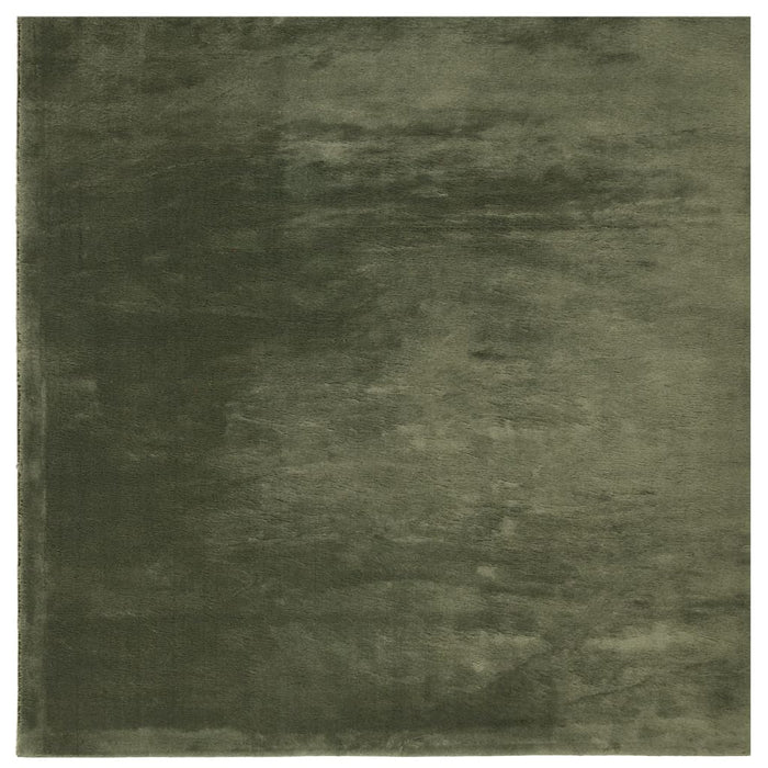 Covor HUARTE, fir scurt moale și lavabil verde pădure 160x160cm WALTI