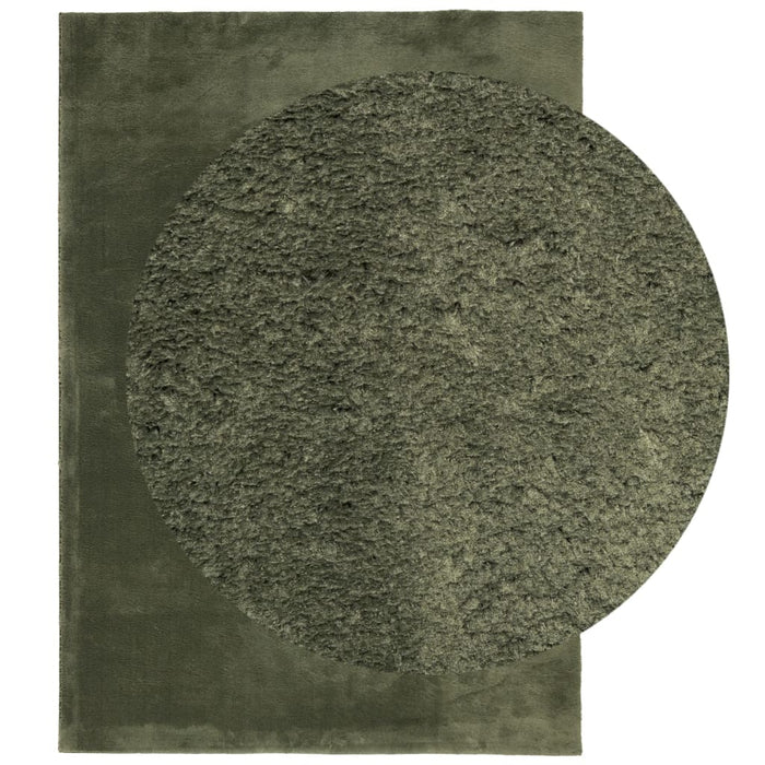 Covor HUARTE, fir scurt moale și lavabil verde pădure 200x280cm - WALTI WALTI