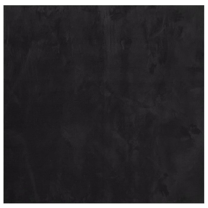 Covor HUARTE, fir scurt, moale și lavabil, negru, 160x160 cm - WALTI WALTI