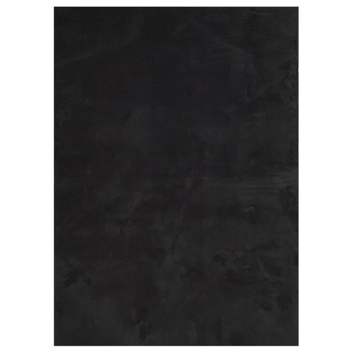 Covor HUARTE, fir scurt, moale și lavabil, negru, 160x230 cm - WALTI WALTI