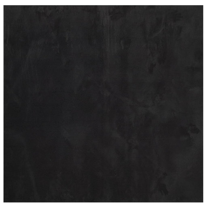 Covor HUARTE, fir scurt, moale și lavabil, negru, 240x240 cm - WALTI WALTI