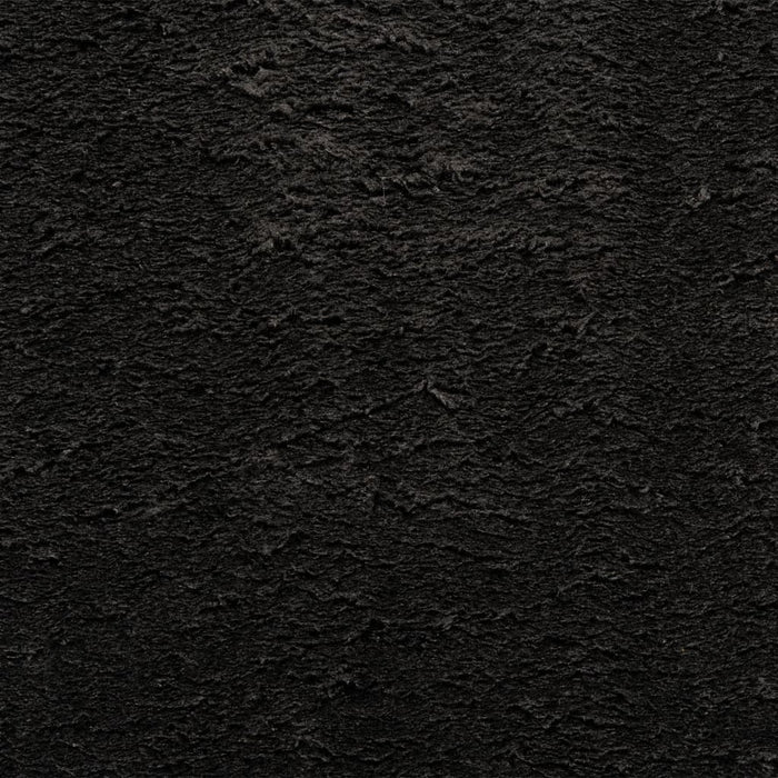 Covor HUARTE, fir scurt, moale și lavabil, negru, Ø 120 cm - WALTI WALTI