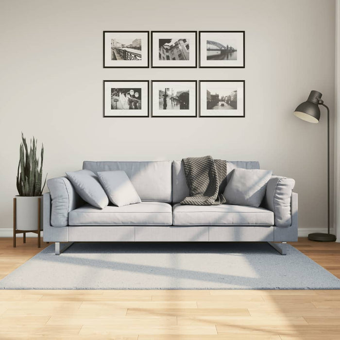 Covor HUARTE, fir scurt, moale și lavabil, albastru, 120x170 cm WALTI