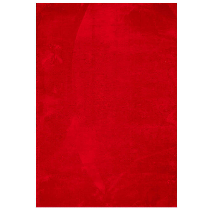 Covor HUARTE, fir scurt, moale și lavabil, roșu, 120x170 cm WALTI