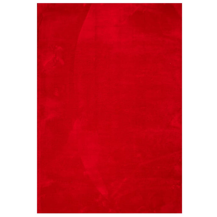 Covor HUARTE, fir scurt, moale și lavabil, roșu, 160x230 cm - WALTI WALTI