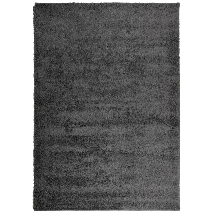Covor pufos "PAMPLONA" fire înalte antracit modern 160x230 cm WALTI