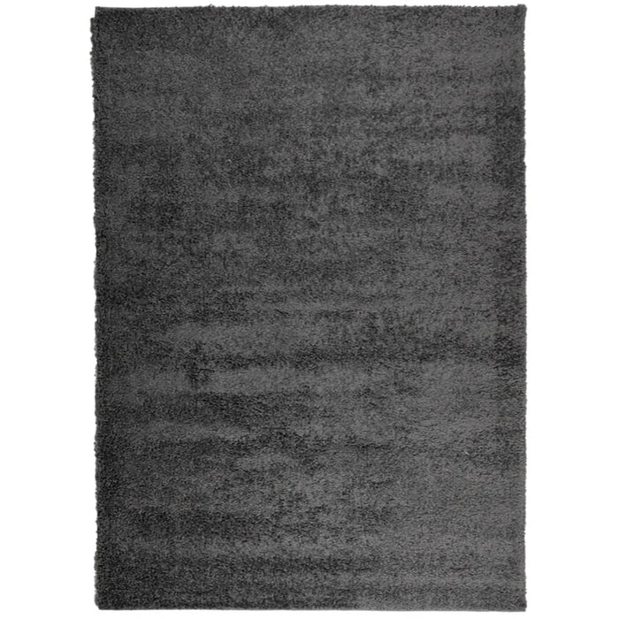 Covor pufos "PAMPLONA" fire înalte antracit modern 200x280 cm WALTI