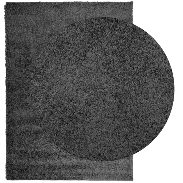 Covor pufos "PAMPLONA" fire înalte antracit modern 200x280 cm WALTI