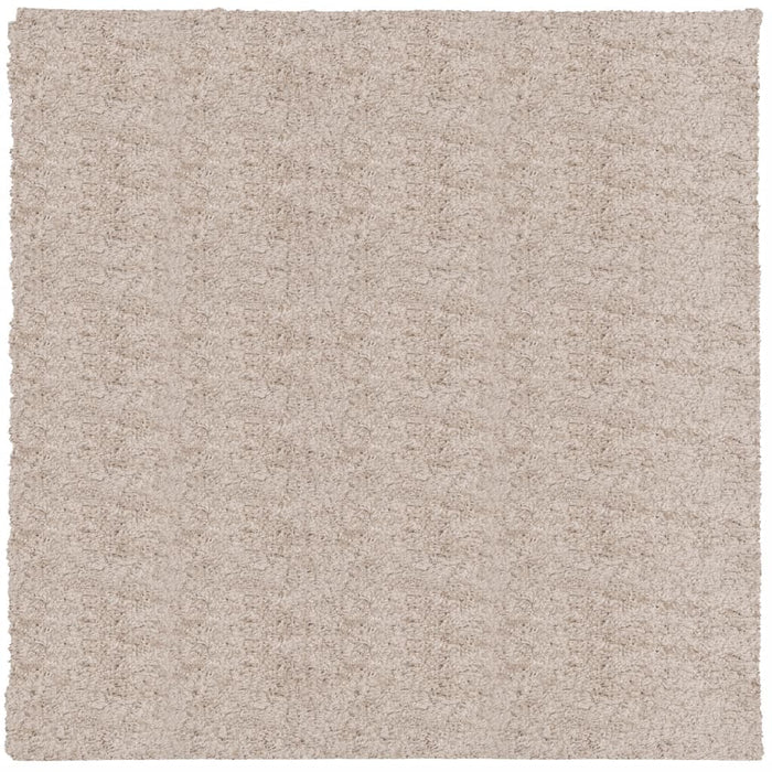 Covor pufos "PAMPLONA" cu fire înalte, bej modern, 120x120 cm WALTI