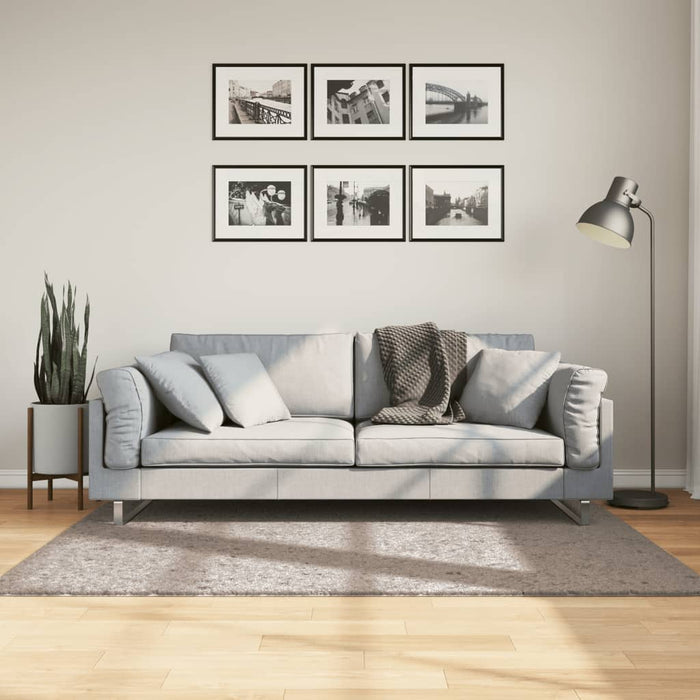 Covor pufos "PAMPLONA" cu fire înalte, bej modern, 120x170 cm WALTI