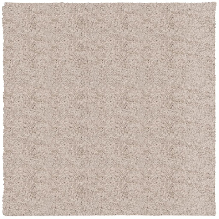 Covor pufos "PAMPLONA" cu fire înalte, bej modern, 200x200 cm WALTI