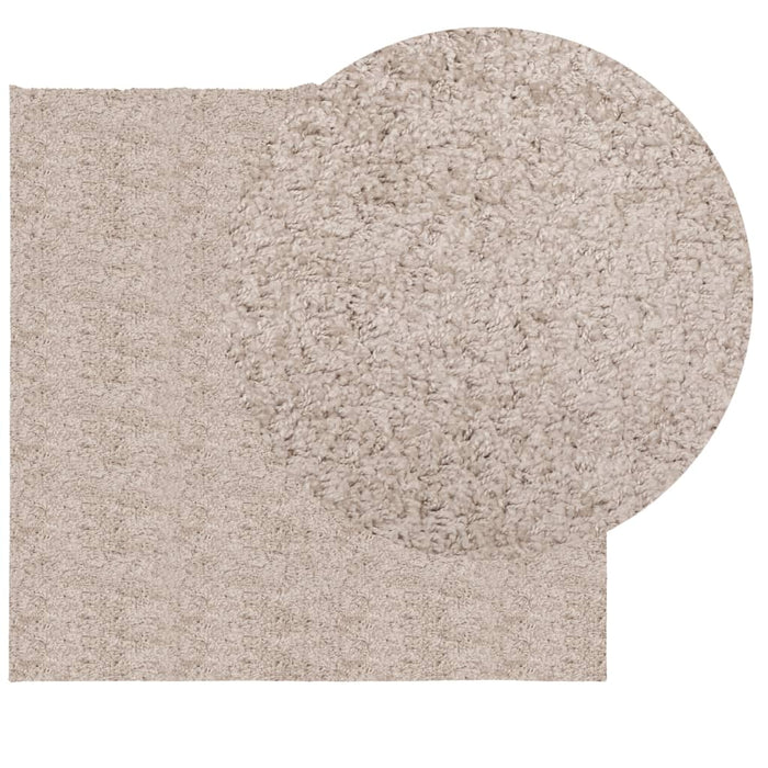 Covor pufos "PAMPLONA" cu fire înalte, bej modern, 200x200 cm WALTI