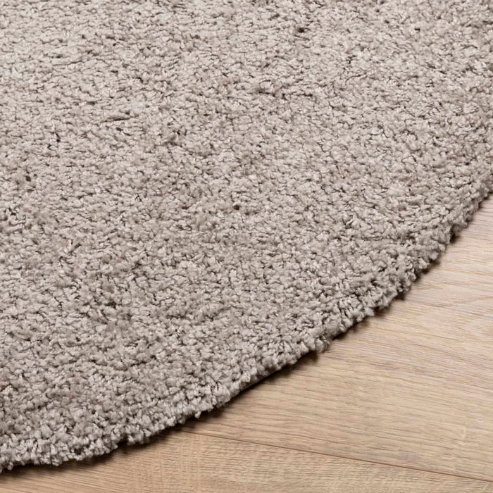 Covor pufos "PAMPLONA" cu fire înalte, bej modern, Ø 100 cm WALTI