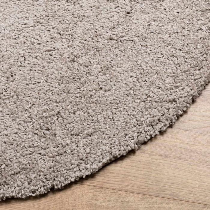 Covor pufos "PAMPLONA" cu fire înalte, bej modern, Ø 160 cm WALTI