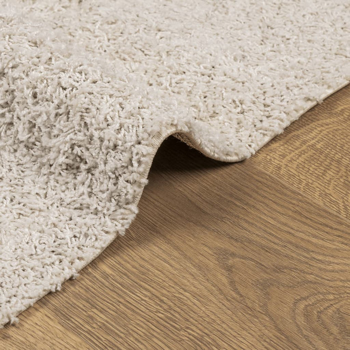 Covor pufos "PAMPLONA" cu fire înalte, crem modern, 120x170 cm - WALTI WALTI