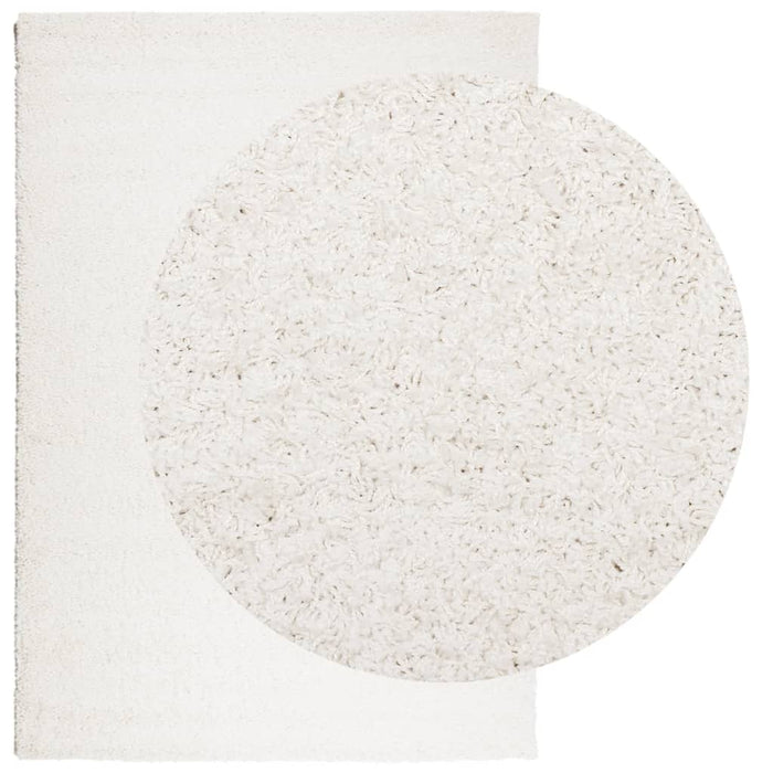Covor pufos "PAMPLONA" cu fire înalte, crem modern, 160x230 cm - WALTI WALTI