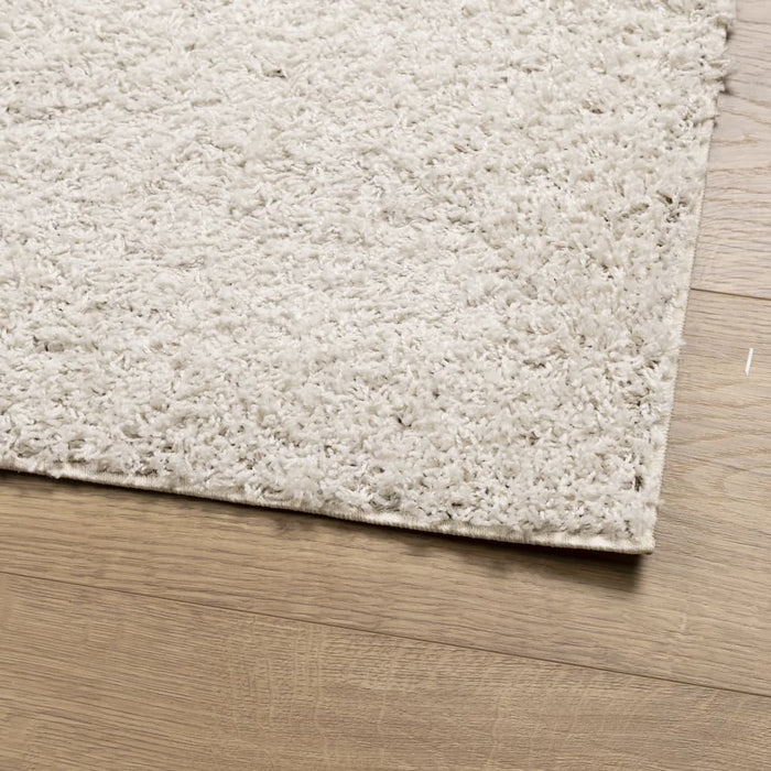 Covor pufos "PAMPLONA" cu fire înalte, crem modern, 160x230 cm - WALTI WALTI