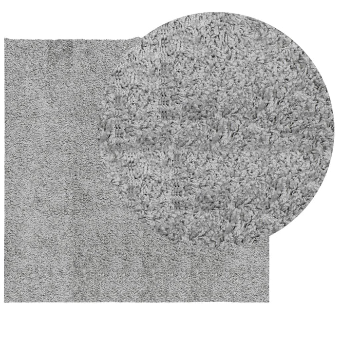 Covor pufos "PAMPLONA" cu fire înalte, gri modern, 200x200 cm WALTI