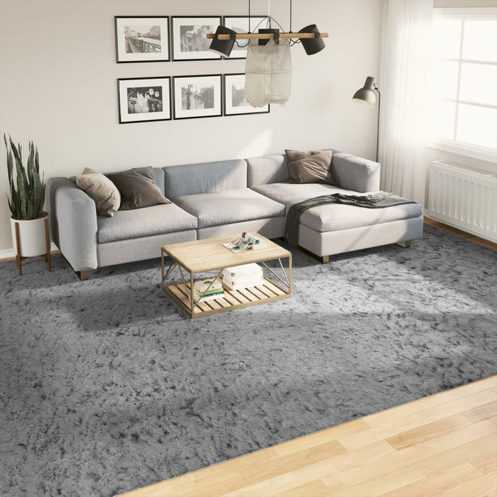 Covor pufos "PAMPLONA" cu fire înalte, gri modern, 300x400 cm WALTI