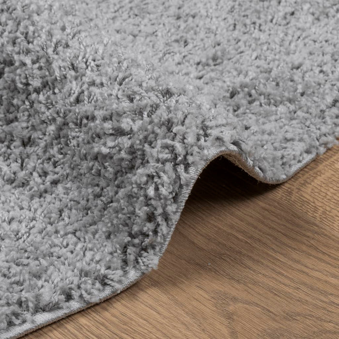 Covor pufos "PAMPLONA" cu fire înalte, gri modern, Ø 120 cm WALTI
