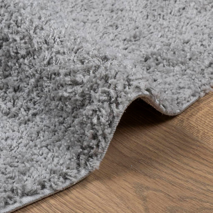 Covor pufos "PAMPLONA" cu fire înalte, gri modern, Ø 160 cm WALTI