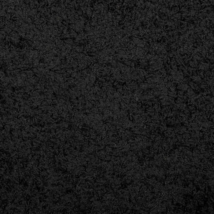 Covor pufos "PAMPLONA" cu fire înalte, negru modern, 200x200 cm WALTI