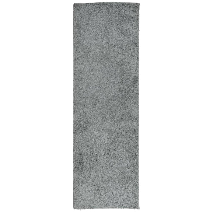 Covor pufos "PAMPLONA" cu fire înalte, verde modern, 80x250 cm - WALTI WALTI