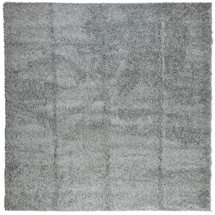 Covor pufos "PAMPLONA" cu fire înalte, verde modern, 160x160 cm - WALTI WALTI