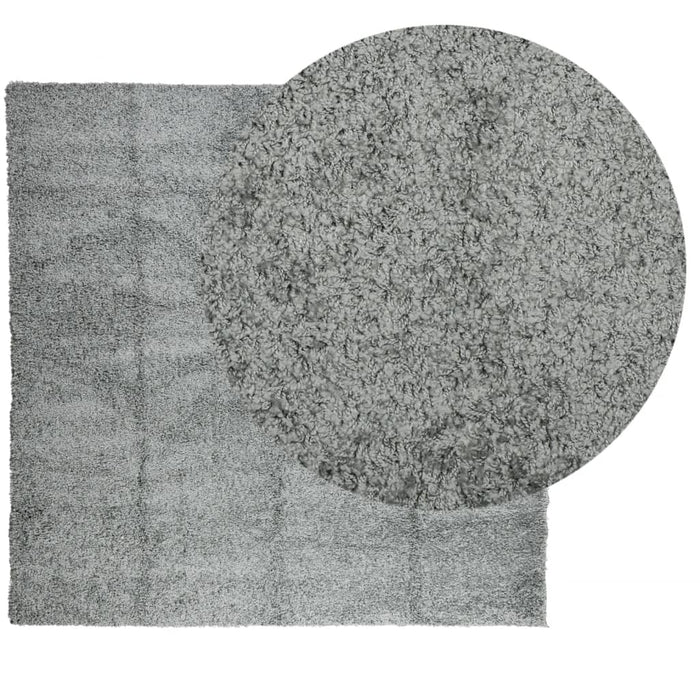 Covor pufos "PAMPLONA" cu fire înalte, verde modern, 160x160 cm - WALTI WALTI