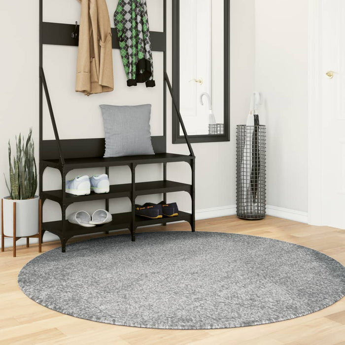 Covor pufos "PAMPLONA" cu fire înalte, verde modern, Ø 160 cm WALTI