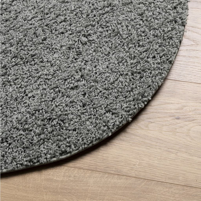 Covor pufos "PAMPLONA" cu fire înalte, verde modern, Ø 200 cm WALTI