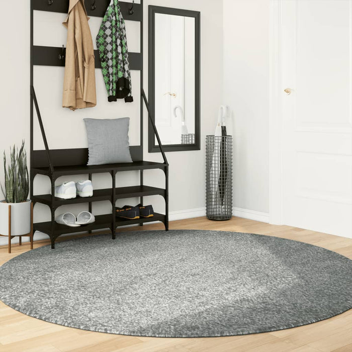 Covor pufos "PAMPLONA" cu fire înalte, verde modern, Ø 200 cm WALTI
