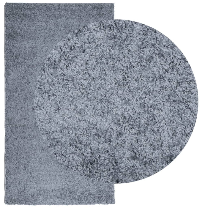 Covor pufos "PAMPLONA" cu fire înalte albastru modern 60x110 cm WALTI