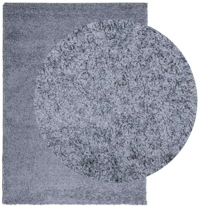 Covor pufos "PAMPLONA" cu fire înalte albastru modern 240x340cm - WALTI WALTI