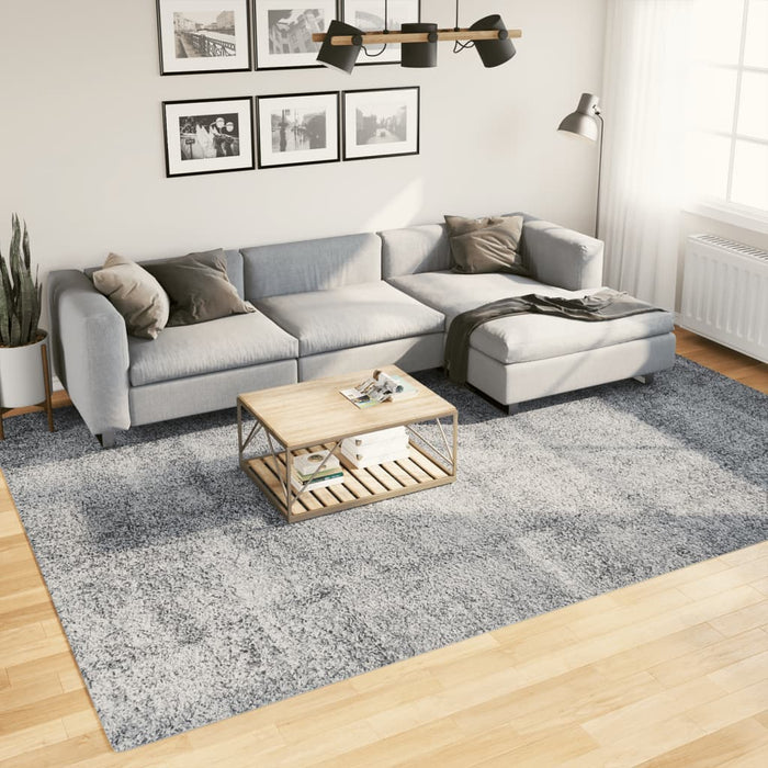 Covor pufos "PAMPLONA" cu fire înalte albastru modern 240x340cm - WALTI WALTI