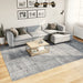 Covor pufos "PAMPLONA" cu fire înalte albastru modern 240x340cm - WALTI WALTI
