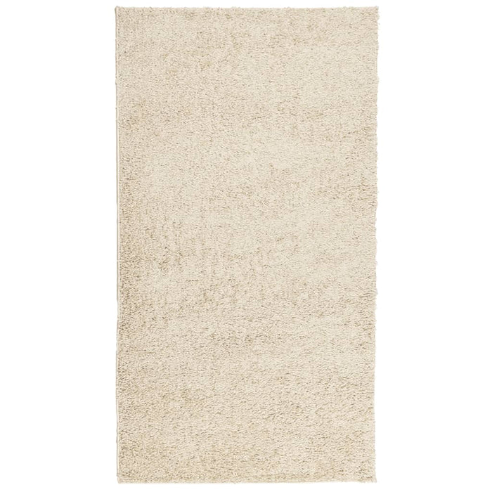 Covor pufos "PAMPLONA" cu fire înalte, auriu modern, 60x110 cm - WALTI WALTI