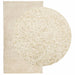 Covor pufos "PAMPLONA" cu fire înalte, auriu modern, 60x110 cm - WALTI WALTI
