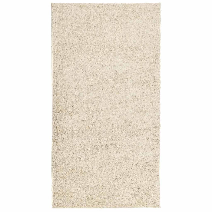 Covor pufos "PAMPLONA" cu fire înalte, auriu modern, 80x150 cm WALTI