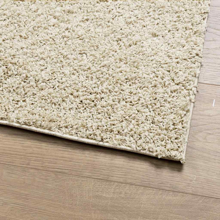 Covor pufos "PAMPLONA" cu fire înalte, auriu modern, 80x150 cm WALTI