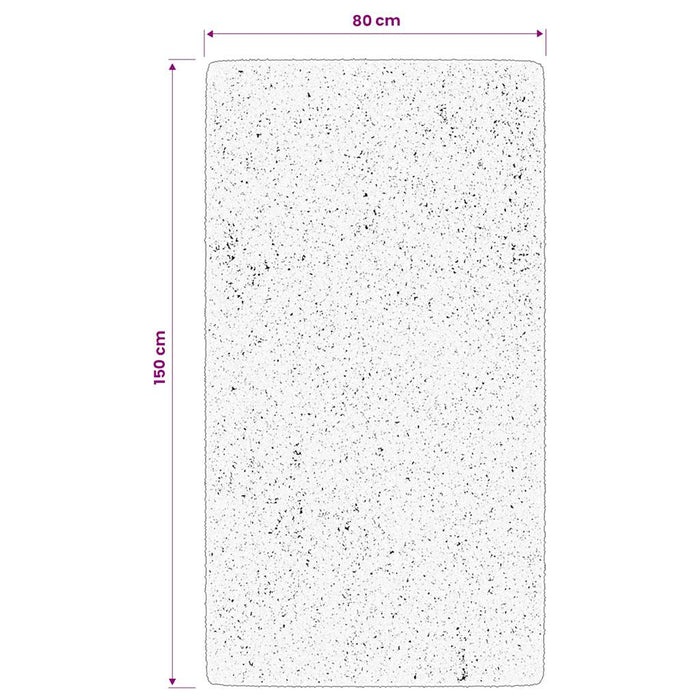 Covor pufos "PAMPLONA" cu fire înalte, auriu modern, 80x150 cm WALTI