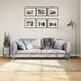 Covor pufos "PAMPLONA" cu fire înalte, auriu modern, 160x160 cm - WALTI WALTI