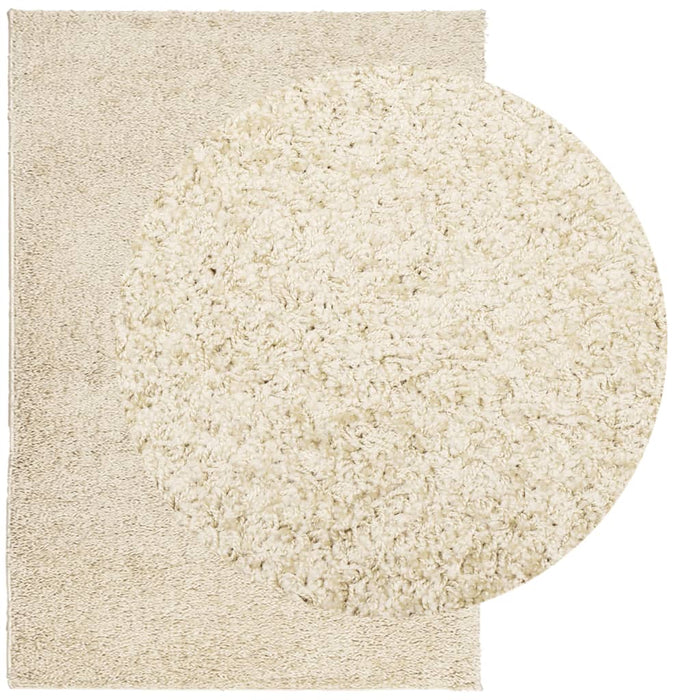 Covor pufos "PAMPLONA" cu fire înalte, auriu modern, 160x230 cm - WALTI WALTI